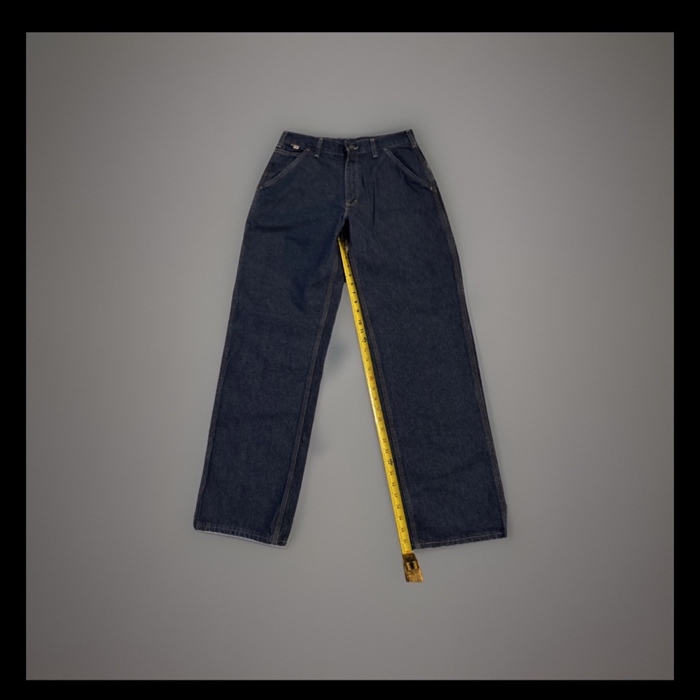 Akoo Straight Blue Jeans with Distinctive Yellow Stripe 171